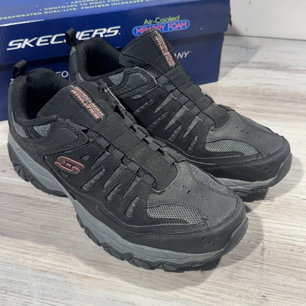 Skechers Men's After Burn M Fit 51866 Size 11 Black Casual‎ Slip-On Shoes